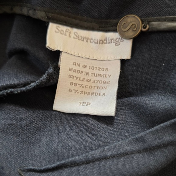 Talbots Soft Surroundings Lands End Petite Pants Lot Size 12P Navy White Khaki - Picture 4 of 10